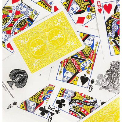 картинка Карты "Bicycle rider back standard poker plaing cards Yellow back" от магазина Gamesdealer.ru