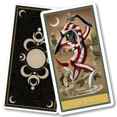 картинка Карты Таро "Deviant Moon Tarot Miniature Borderless" US Games / Девиантное Лунное Таро Миниатюрное от магазина Gamesdealer.ru