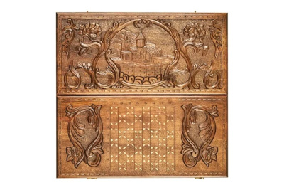 картинка Нарды резные "Монастырь в горах", Mkhitaryan от магазина Gamesdealer.ru