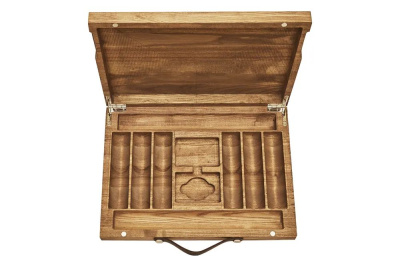 картинка Набор для покера Luxury Ceramic на 500 фишек в кейсе из ясеня, Partida от магазина Gamesdealer.ru