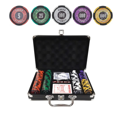 картинка Набор для покера Stones на 200 фишек от магазина Gamesdealer.ru