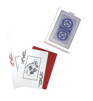 картинка Карты для покера "Poker Night Pro" red / blue 100% пластик от магазина Gamesdealer.ru