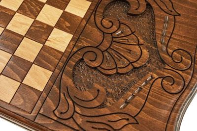 картинка Нарды резные "Арарат и Хорвирап 2" с ручкой 60, Haleyan от магазина Gamesdealer.ru