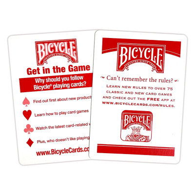 картинка Карты "Bicycle Rider Back International Jumbo Index Red" от магазина Gamesdealer.ru