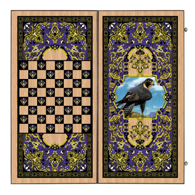 картинка Нарды + Шашки Сирия Сокол большие (Россия, дерево, 60 см), Partida от магазина Gamesdealer.ru