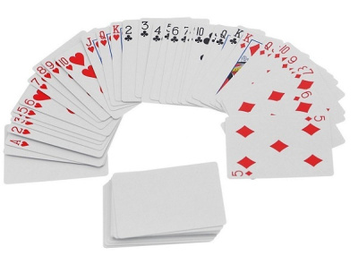 картинка Карты "Bicycle Blank Back Standard Face red/blue" от магазина Gamesdealer.ru