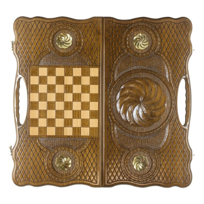 картинка Нарды резные "Бесконечность 5" с ручкой 60, Haleyan от магазина Gamesdealer.ru