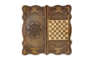 картинка Нарды резные "Тёмный Узор 1" 50, Mirzoyan от магазина Gamesdealer.ru