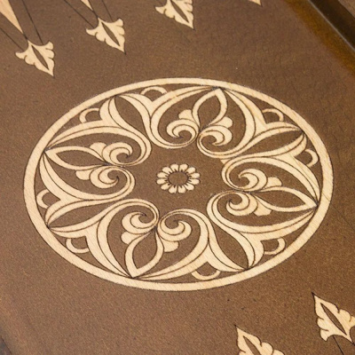 картинка Шахматы + нарды резные"Армянский Орнамент" 60, Haleyan от магазина Gamesdealer.ru