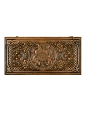 картинка Нарды резные "Герб Армении 2", Mkhitaryan от магазина Gamesdealer.ru