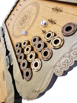 картинка Нарды Марс "Волк" малые (деревянные, 40 см, Россия), Partida от магазина Gamesdealer.ru