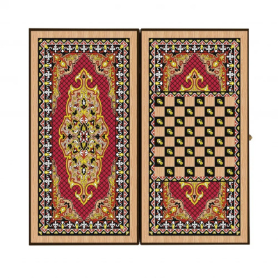 картинка Шахматы + нарды + шашки "Сирия Красные" малые магазин Gamesdealer.ru являющийся официальным дистрибьютором в России  картинка Шахматы + нарды + шашки "Сирия Красные" малые от магазина Gamesdealer.ru