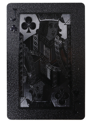 картинка Карты игральные пластиковые чёрные Карта (54 шт.) от магазина Gamesdealer.ru