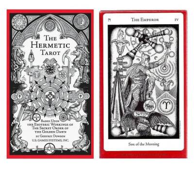 картинка Карты Таро "The Hermetic Tarot by Godfrey Dowson" US Games / Герметическое таро от магазина Gamesdealer.ru