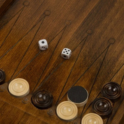 картинка Нарды резные "Орел 2" с ручкой 60, Haleyan от магазина Gamesdealer.ru