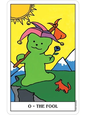 картинка Карты Таро "Gummy Bear Tarot Deck In a Tin" US Games / Таро Мишки Гамми от магазина Gamesdealer.ru