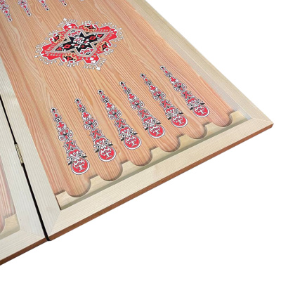 картинка Нарды + Шашки Сирия Лев Король большие (Россия, дерево, 60 см), Partida от магазина Gamesdealer.ru