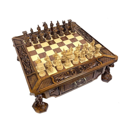 Шахматы резные в ларце "Атлант", Haleyan