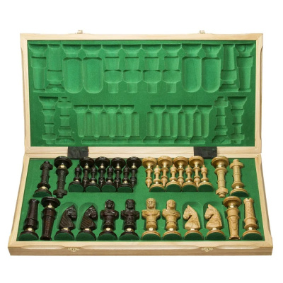 картинка Шахматы "Роял", 60 см маркетри, Madon (деревянные, Польша) от магазина Gamesdealer.ru