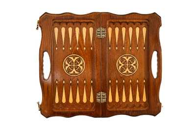 картинка Шахматы + нарды резные 40 с ручкой, Haleyan от магазина Gamesdealer.ru