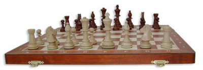 картинка Шахматы "Торнамент-5" 50 см маркетри, Madon (деревянные, Польша) от магазина Gamesdealer.ru