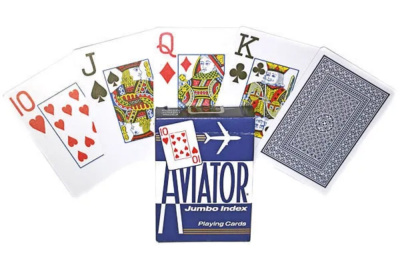 картинка Карты "Аviator Jumbo Index Blue" от магазина Gamesdealer.ru