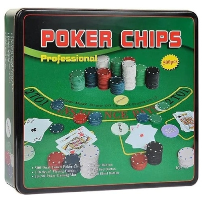 картинка Набор для покера Holdem Light на 500 фишек без номинала от магазина Gamesdealer.ru