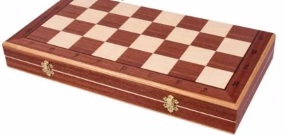 картинка Шахматы "Дебют" 48 см маркетри, Madon (деревянные, Польша) от магазина Gamesdealer.ru