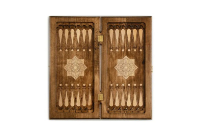 картинка Нарды резные "Золотой узор 4" 50, Mirzoyan от магазина Gamesdealer.ru