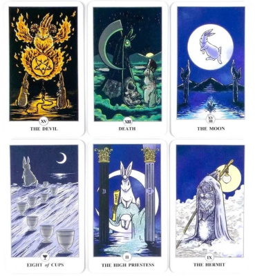 картинка Карты Таро "Lunalapin Tarot" 12x7 Reprint / Таро Лунный Кролик TAROMANIA от магазина Gamesdealer.ru