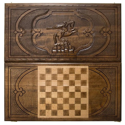 картинка Нарды резные "Всадник", Mirzoyan от магазина Gamesdealer.ru