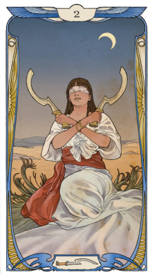 картинка Карты Таро "Egyptian Art Nouveau Tarot Cards" Lo Scarabeo / Египетские карты Таро в стиле ар-нуво Ло от магазина Gamesdealer.ru