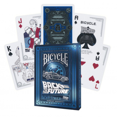 Карты "Bicycle back to the Future standard index blue"