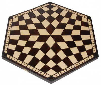 картинка Шахматы "На троих" большие, Madon (деревянные, Польша) от магазина Gamesdealer.ru