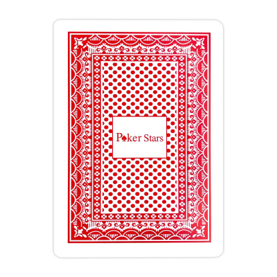 картинка Карты для покера "Poker Stars" 100% пластик, красные от магазина Gamesdealer.ru