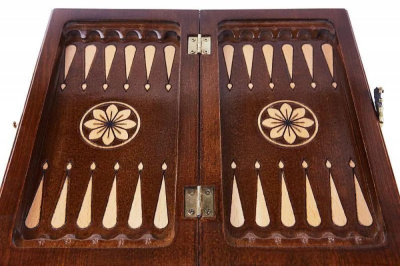 картинка Шахматы + нарды резные "Армянский Орнамент" 30, Haleyan от магазина Gamesdealer.ru