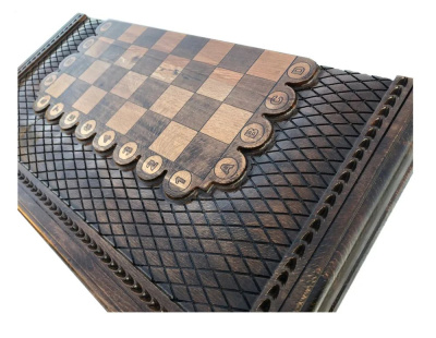 картинка Шахматы + нарды резные 2 50, Mkhitaryan от магазина Gamesdealer.ru