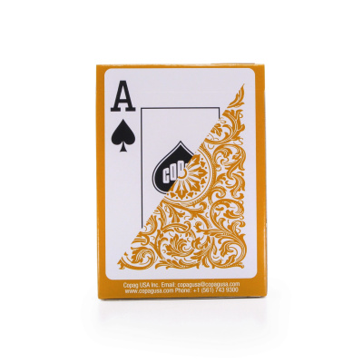 картинка Карты "1546 Elite Plastic Poker Size Jumbo Index gold Single deck" от магазина Gamesdealer.ru