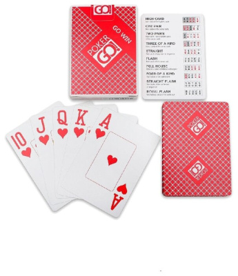 картинка Игральные карты серия "PokerGo" red  54 шт/колода (poker size index jumbo, 63*88 мм) от магазина Gamesdealer.ru