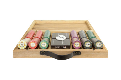 картинка Набор для покера Luxury Ceramic на 300 фишек в кейсе из ясеня v2, Partida от магазина Gamesdealer.ru