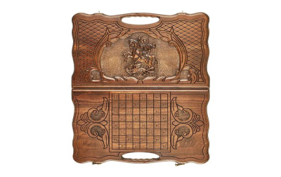 картинка Нарды резные "Георгий Победоносец", 50 ,Haleyan от магазина Gamesdealer.ru