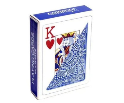 картинка Карты "Modiano Texas Poker" 100% plastic 2 jumbo index blue от магазина Gamesdealer.ru