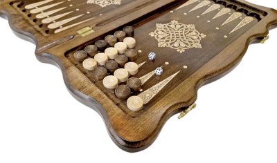 картинка Нарды резные "Тёмный Узор 6" 50, Mirzoyan от магазина Gamesdealer.ru