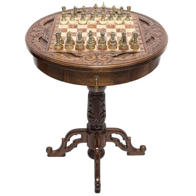 картинка Стол ломберный шахматный "Круг Света", Haleyan от магазина Gamesdealer.ru