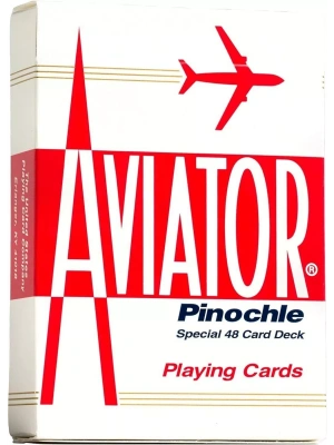 Карты "Aviator pinochle red"