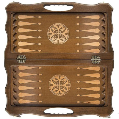 картинка Шахматы + нарды резные 50 с ручкой, Haleyan от магазина Gamesdealer.ru