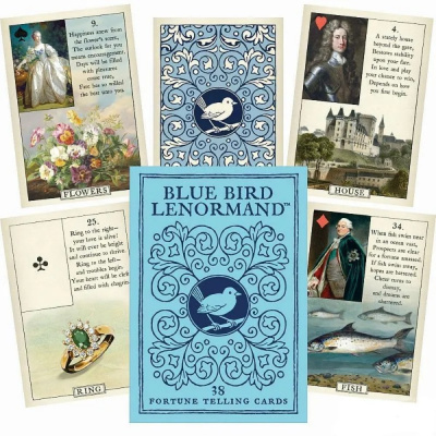 картинка Карты Таро "Blue Bird Lenormand" US Games / Ленорман "Синяя птица" от магазина Gamesdealer.ru