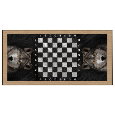 картинка Нарды + Шашки Сирия Волк 2 большие (Россия, дерево, 60 см), Partida от магазина Gamesdealer.ru