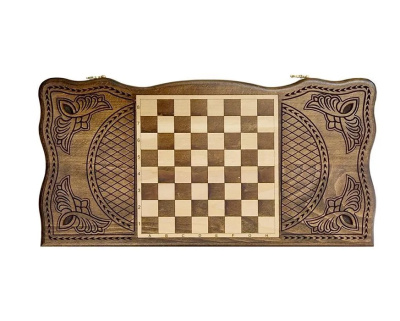 картинка Нарды резные "Тёмный Узор 4" 60, Mirzoyan от магазина Gamesdealer.ru