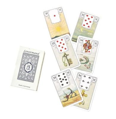 картинка Карты Таро "Mille Lenormand Blue Owl" AGM Urania / Ленорман Синяя Сова от магазина Gamesdealer.ru